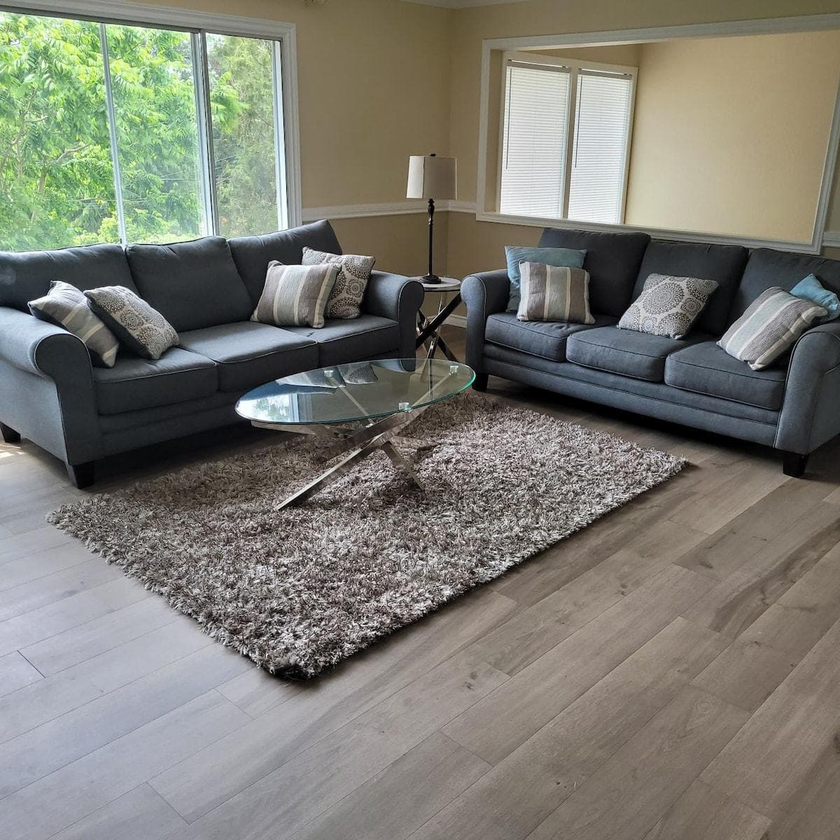 Living Room w/ Portable A/C